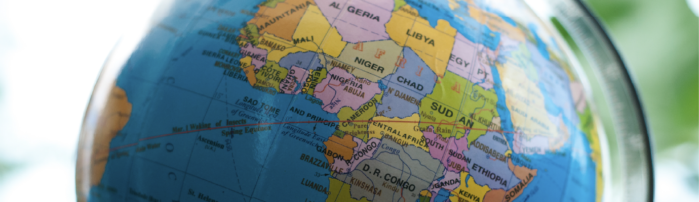 A view of Earth from space representing global connectivity and the evolution of collective beliefs for social change.